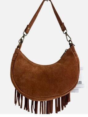NWTs Marlon genuine suede fringe bag